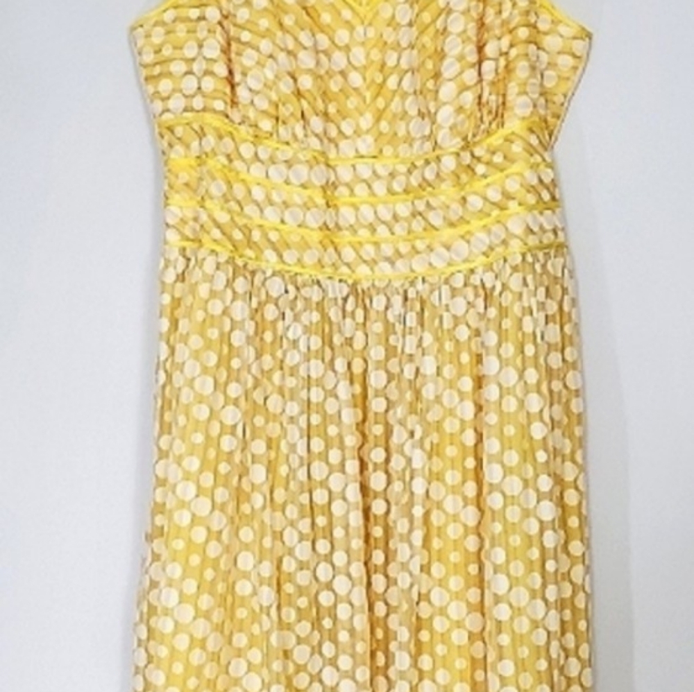 AMANDA LANE SLEEVELESS COTTON BLEND DRESS